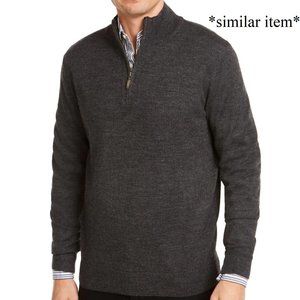 Docker’s Dark Gray Quarter-zip Sweater